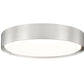 Z-Lite Kawan 16" 1-Light LED Brushed Nickel Flush Mount Lighting With Frosted Acrylic Shade