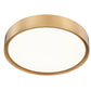 Z-Lite Kawan 16" 1-Light LED Modern Gold Flush Mount Lighting With Frosted Acrylic Shade