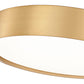 Z-Lite Kawan 16" 1-Light LED Modern Gold Flush Mount Lighting With Frosted Acrylic Shade