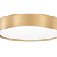 Z-Lite Kawan 16" 1-Light LED Modern Gold Flush Mount Lighting With Frosted Acrylic Shade