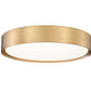 Z-Lite Kawan 16" 1-Light LED Modern Gold Flush Mount Lighting With Frosted Acrylic Shade