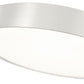 Z-Lite Kawan 20" 1-Light LED Brushed Nickel Flush Mount Lighting With Frosted Acrylic Shade