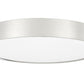 Z-Lite Kawan 20" 1-Light LED Brushed Nickel Flush Mount Lighting With Frosted Acrylic Shade