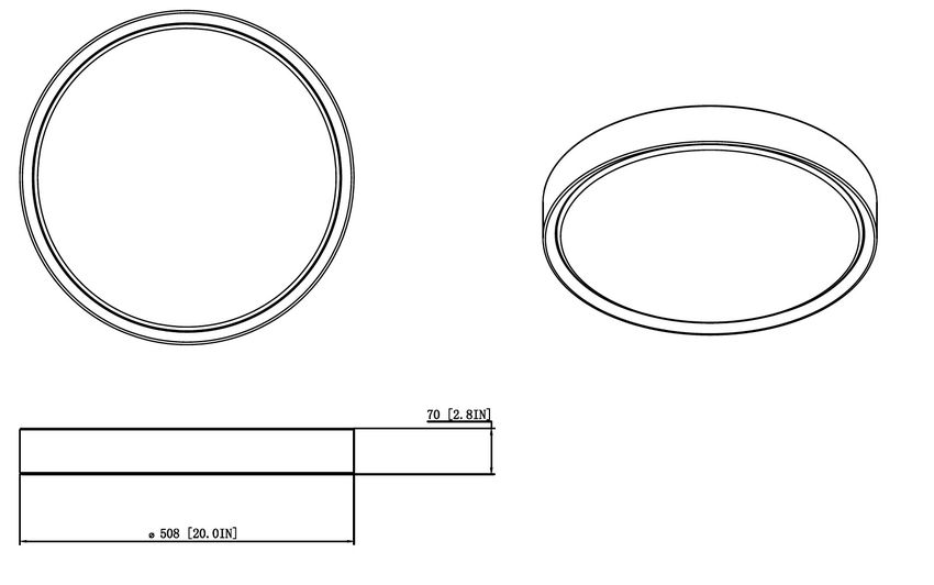 Z-Lite Kawan 20" 1-Light LED Brushed Nickel Flush Mount Lighting With Frosted Acrylic Shade