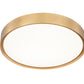 Z-Lite Kawan 20" 1-Light LED Modern Gold Flush Mount Lighting With Frosted Acrylic Shade