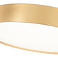 Z-Lite Kawan 20" 1-Light LED Modern Gold Flush Mount Lighting With Frosted Acrylic Shade