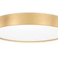 Z-Lite Kawan 20" 1-Light LED Modern Gold Flush Mount Lighting With Frosted Acrylic Shade