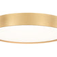 Z-Lite Kawan 20" 1-Light LED Modern Gold Flush Mount Lighting With Frosted Acrylic Shade