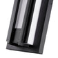 Z-Lite Keaton 6" 1-Light LED Black Aluminum Outdoor Wall Sconce With White Glass Shade