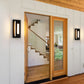 Z-Lite Keaton 6" 1-Light LED Black Aluminum Outdoor Wall Sconce With White Glass Shade