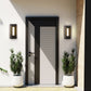 Z-Lite Keaton 6" 1-Light LED Black Aluminum Outdoor Wall Sconce With White Glass Shade