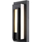 Z-Lite Keaton 6" 1-Light LED Black Aluminum Outdoor Wall Sconce With White Glass Shade
