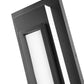 Z-Lite Keaton 7" 1-Light LED Black Aluminum Outdoor Wall Sconce With White Glass Shade