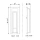 Z-Lite Keaton 7" 1-Light LED Black Aluminum Outdoor Wall Sconce With White Glass Shade