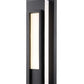 Z-Lite Keaton 7" 1-Light LED Black Aluminum Outdoor Wall Sconce With White Glass Shade