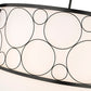 Z-Lite Kendall 32" 5-Light Matte Black Pendant Light With White Fabric Shade