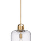 Z-Lite Kinsley 12" 1-Light Heirloom Gold Pendant Light With Clear Seeded Glass Shade