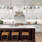 Z-Lite Kinsley 8" 1-Light Brushed Nickel Pendant Light With Clear Seeded Glass Shade