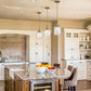 Z-Lite Kinsley 8" 1-Light Heirloom Gold Pendant Light With Clear Seeded Glass Shade
