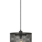 Z-Lite Kipton 11" 1-Light Matte Black Pendant Light With Clear Glass Shade