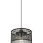 Z-Lite Kipton 11" 1-Light Matte Black Pendant Light With Clear Glass Shade