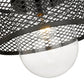 Z-Lite Kipton 11" 1-Light Matte Black Pendant Light With Clear Glass Shade