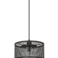 Z-Lite Kipton 11" 1-Light Matte Black Pendant Light With Clear Glass Shade