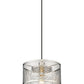 Z-Lite Kipton 11" 1-Light Polished Nickel Pendant Light With Clear Glass Shade