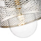 Z-Lite Kipton 11" 1-Light Polished Nickel Pendant Light With Clear Glass Shade