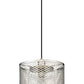 Z-Lite Kipton 11" 1-Light Polished Nickel Pendant Light With Clear Glass Shade