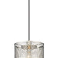 Z-Lite Kipton 11" 1-Light Polished Nickel Pendant Light With Clear Glass Shade
