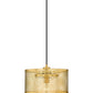 Z-Lite Kipton 11" 1-Light Rubbed Brass Pendant Light With Clear Glass Shade