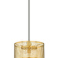 Z-Lite Kipton 11" 1-Light Rubbed Brass Pendant Light With Clear Glass Shade