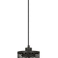 Z-Lite Kipton 6" 1-Light Matte Black Mini Pendant Light With Clear Glass Shade