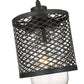 Z-Lite Kipton 6" 1-Light Matte Black Mini Pendant Light With Clear Glass Shade