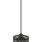 Z-Lite Kipton 6" 1-Light Matte Black Mini Pendant Light With Clear Glass Shade