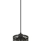 Z-Lite Kipton 6" 1-Light Matte Black Mini Pendant Light With Clear Glass Shade