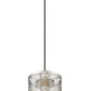 Z-Lite Kipton 6" 1-Light Polished Nickel Mini Pendant Light With Clear Glass Shade