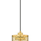 Z-Lite Kipton 6" 1-Light Rubbed Brass Mini Pendant Light With Clear Glass Shade