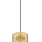 Z-Lite Kipton 6" 1-Light Rubbed Brass Mini Pendant Light With Clear Glass Shade