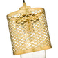 Z-Lite Kipton 6" 1-Light Rubbed Brass Mini Pendant Light With Clear Glass Shade