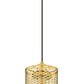 Z-Lite Kipton 6" 1-Light Rubbed Brass Mini Pendant Light With Clear Glass Shade