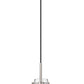 Z-Lite Kira 5" 1-Light Brushed Nickel Steel and Clear Glass Shade Pendant Light