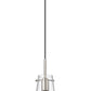 Z-Lite Kira 5" 1-Light Brushed Nickel Steel and Clear Glass Shade Pendant Light