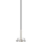 Z-Lite Kira 5" 1-Light Brushed Nickel Steel and Clear Glass Shade Pendant Light
