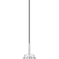 Z-Lite Kira 5" 1-Light Chrome Steel and Clear Glass Shade Pendant Light