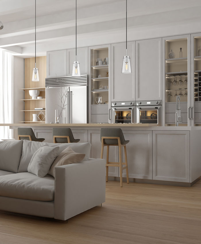 Z-Lite Kira 5" 1-Light Chrome Steel and Clear Glass Shade Pendant Light