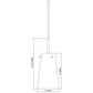 Z-Lite Kira 5" 1-Light Chrome Steel and Clear Glass Shade Pendant Light
