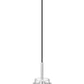 Z-Lite Kira 5" 1-Light Chrome Steel and Clear Glass Shade Pendant Light