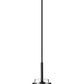 Z-Lite Kira 5" 1-Light Matte Black Steel and Clear Glass Shade Pendant Light